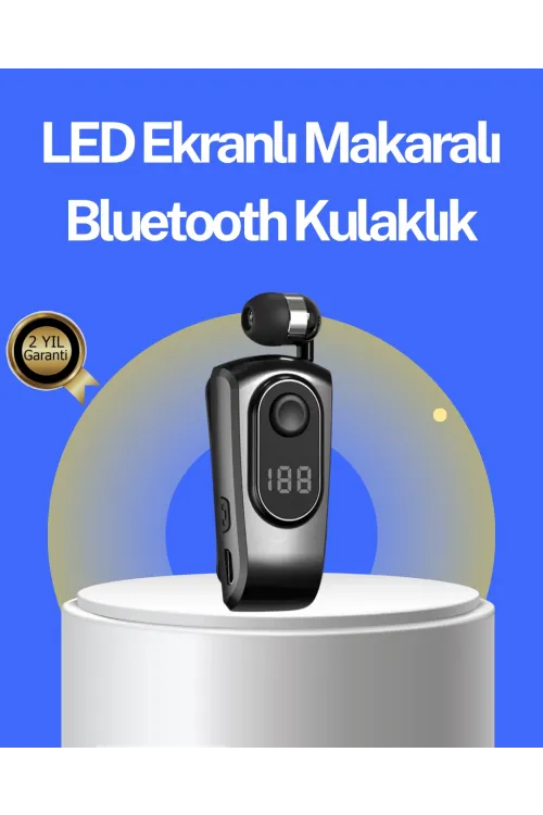 Dijital Ekranlı Bluetooth Kulaklık – Titreşimli Bildirim, 25 Saat Kullanım