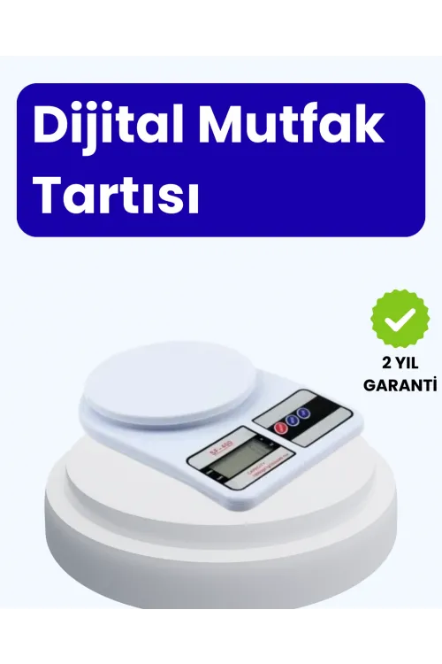 Dijital Mutfak Terazisi 10kg Kapasiteli 1g Hassasiyetli