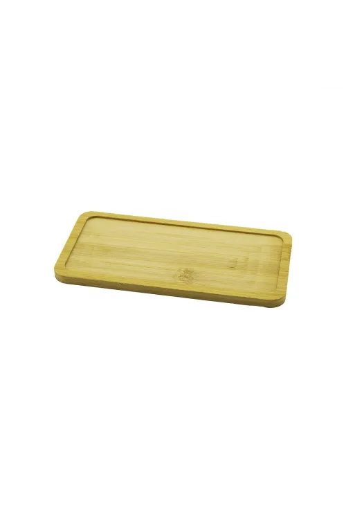 Dikdörtgen  Ahşap Bambu Yağdanlık Altlık  Mini Tepsi   20x10x0.8cm