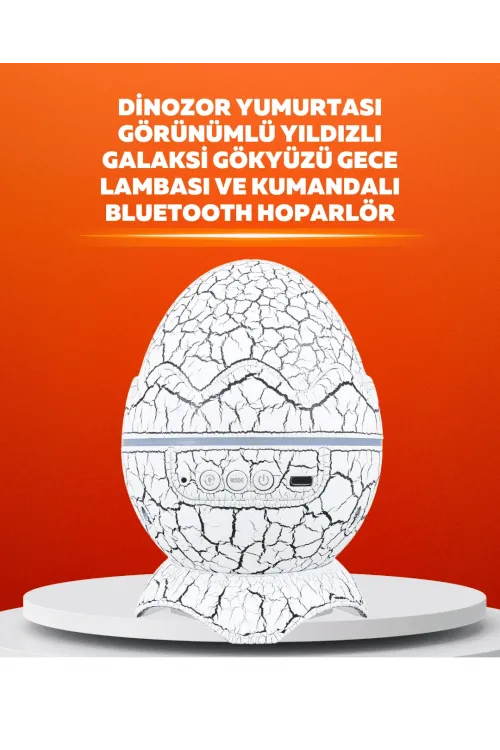 Dinozor Yumurtası Tasarımlı Projektörlü Gece Lambası