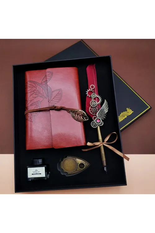 Divit Hokka Defter ve Tüylü Kalem Seti
