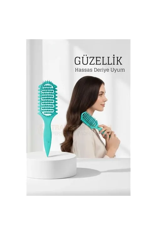Doğal Antistatik Hava Yastıklı Saç Fırçası - Dolaşık Saç Açıcı Tarak