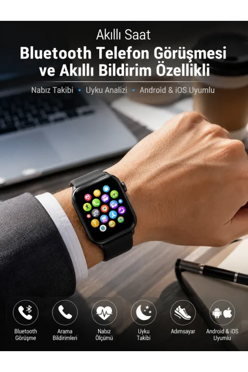 Dokunmatik Ekran, Bluetooth Görüşme, Akıllı Bildirim Ve Günlük Aktivite Takibi