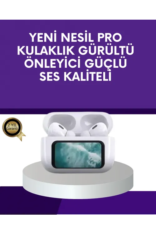 Dokunmatik Ekranlı Bluetooth Kulaklık Anc Gürültü Önleme Suya Dayanıklı