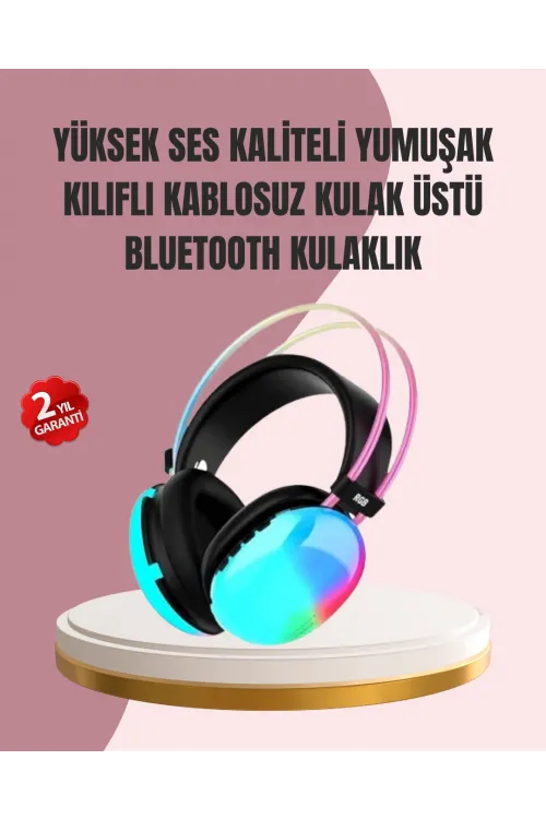 Düşük Gecikmeli Bluetooth 5.3 Gaming Kulaklık – Rgb Işıklı