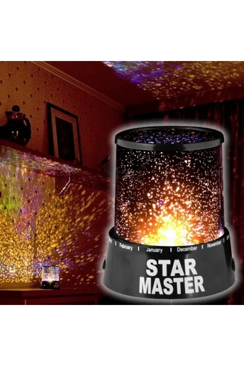 Duvara Işık Yıldız Yansıtan Star Master Gece Lambası