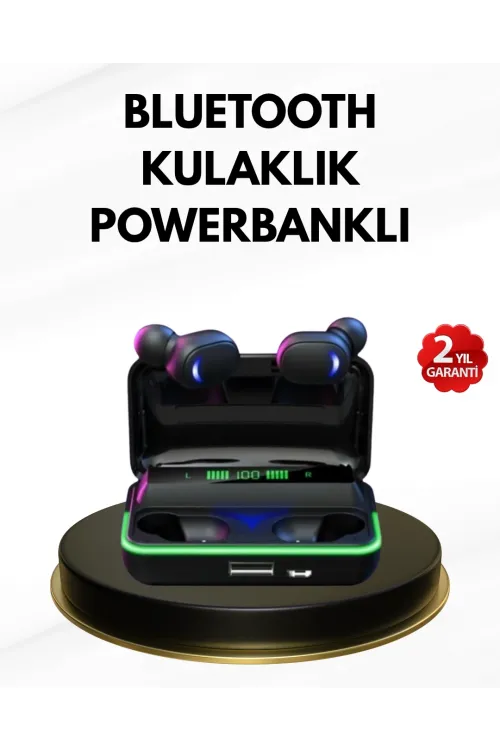 E10 Kablosuz Bluetooth Kulaklık – 3d Ses, Powerbank Şarj Kutusu