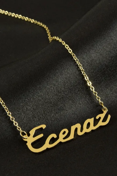 Ecenaz İsimli Kolye (Kişiye Özel)