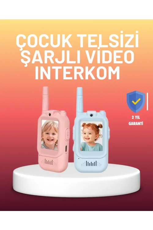 Ekranlı Walkie Talkie Oyuncağı Ses Ve Görüntü Destekli
