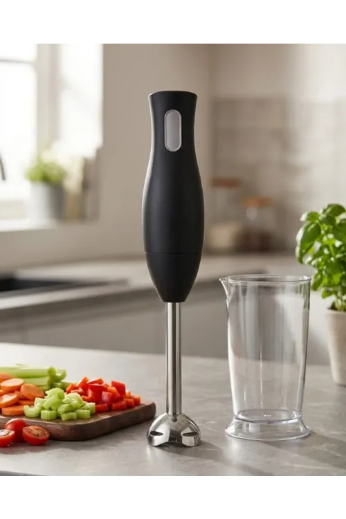 El Blenderı Paslanmaz Çelik Metal Ayaklı Ergonomik Tasarımlı Mutfak Blender