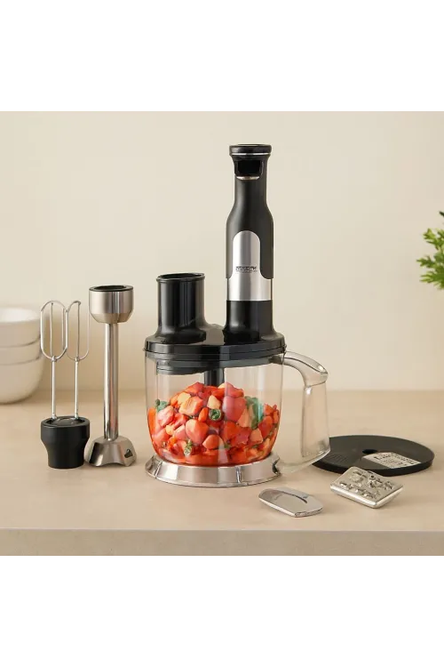 El Multi Blender Seti - 2 Hız, Paslanmaz Çelik Bıçak, 2 L Hazneli