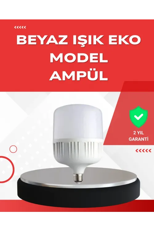Elektrik Kesintileri İçin Şarjlı Led Ampul 30w E27 Beyaz Işık