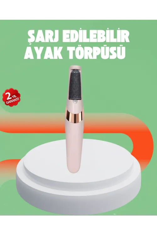 Elektrikli Ayak Törpüsü Usb Şarjlı Nasır Ve Kallus Giderici