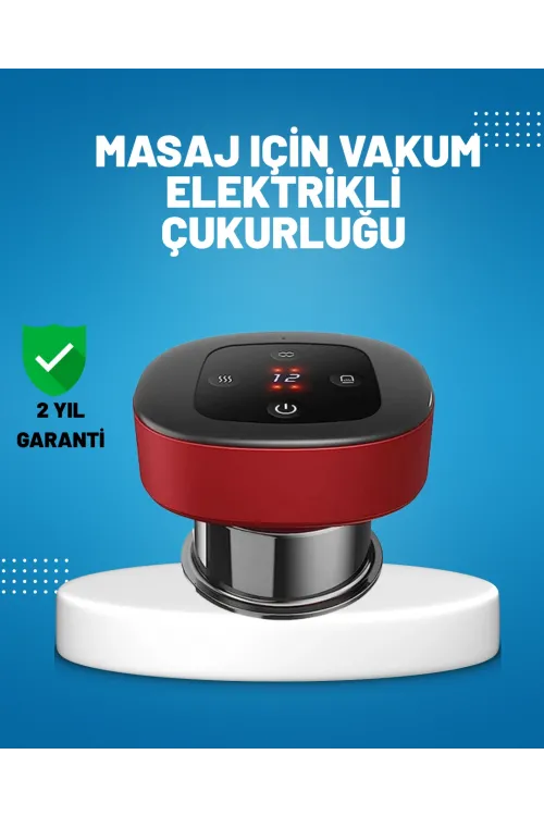 Elektrikli Vakumlu Çukurluk Masaj Aleti Isıtmalı Ve Kırmızı Işıklı Terapi Seti