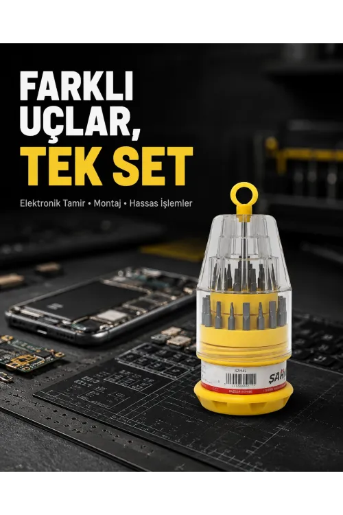 Elektronik Tamir Tornavida Seti Ateşe Dayanıklı Ve Ergonomik