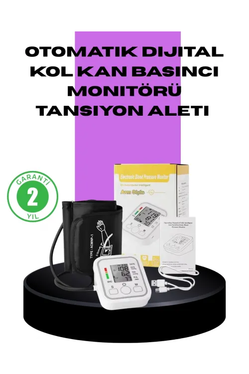 Elektronik Tansiyon Ölçer Lcd Dijital Ekranlı