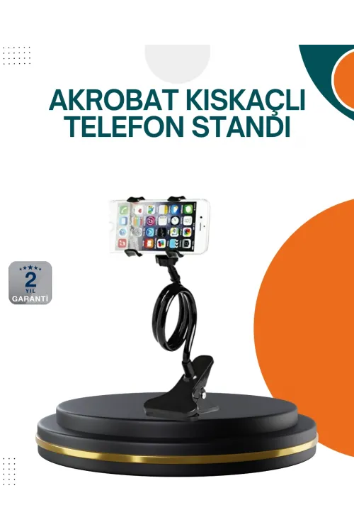 Eller Serbest Kullanım Sağlayan Masaüstü Telefon Tutucu