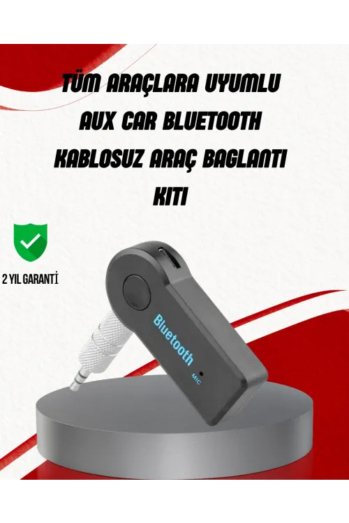 Eller Serbest Özellikli Bluetooth Aux Araç Kiti