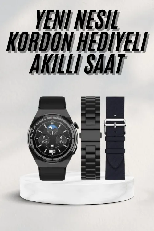 En Çok Tercih Edilen Akıllı Saat Amoled Ekran Nabız Sensörü Gps Uyumlu Adımsayar