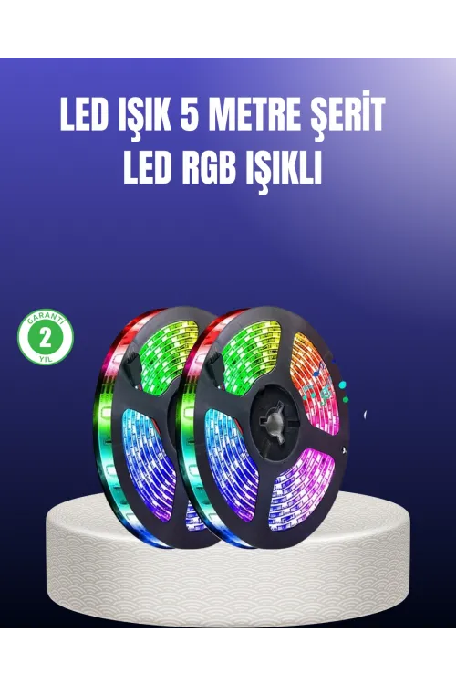 Enerji Tasarruflu Rgb Şerit Led 5 Metre