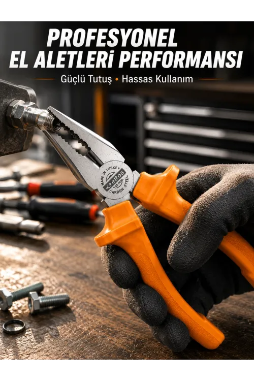 Ergonomik Saplı Hassas Kavrama Dövme Çelik Pense