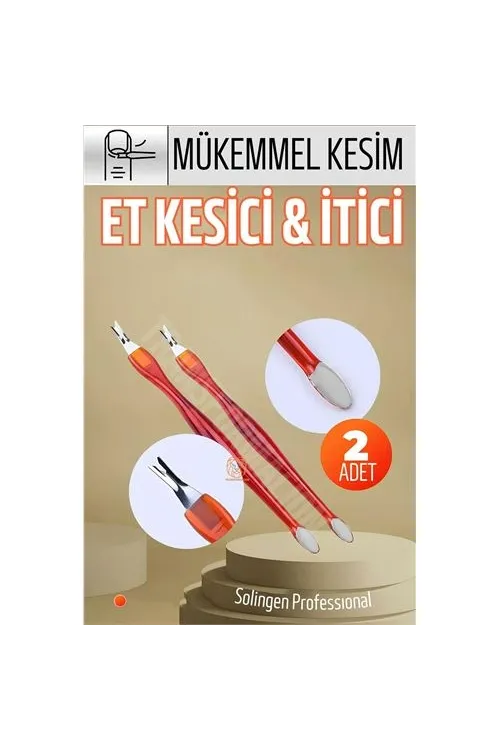 Ergonomik Tırnak Et Kesici Et İtici 2 ADET Solingen 721310