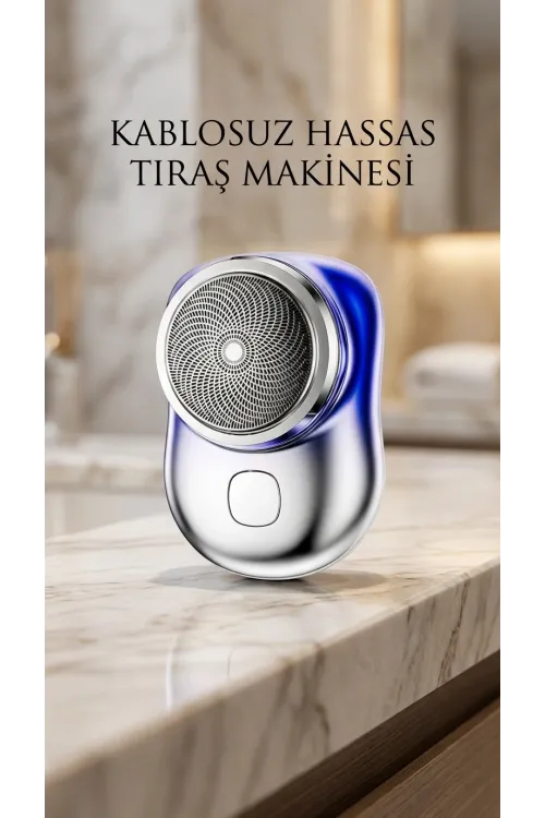 Erkek Bakım İçin Şarjlı Traş Makinesi Çift Başlıklı