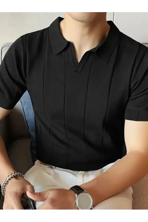 Erkek Kısa Kollu Polo Yakalı Triko Tshirt