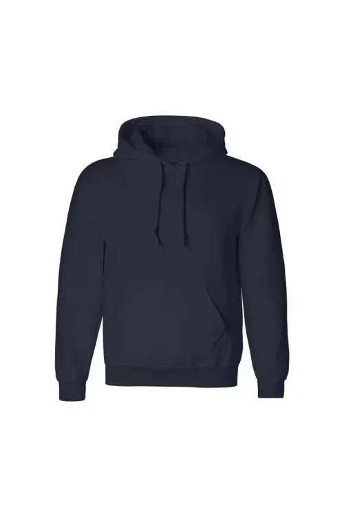 Erkek Uzun Kol Kapşonlu Basic Sweatshirt Hoodie - Lacivert