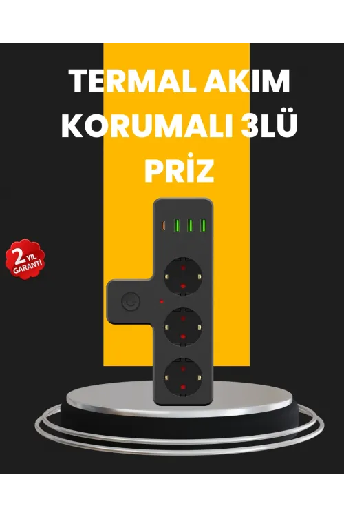 Ev Ve Ofis İçin Akıllı Çoklu Priz 7 Girişli