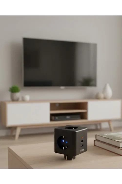 Ev Ve Ofis Kullanımı İçin Akım Korumalı Usb Girişli Priz