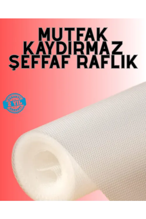 Eva Malzemeden Kaydırmaz Şeffaf Raflık Buzdolabı Kaplaması