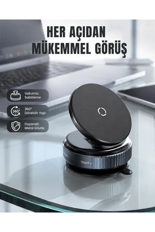 Evrensel Manyetik Araç Telefon Tutucu 360° Döner Başlık