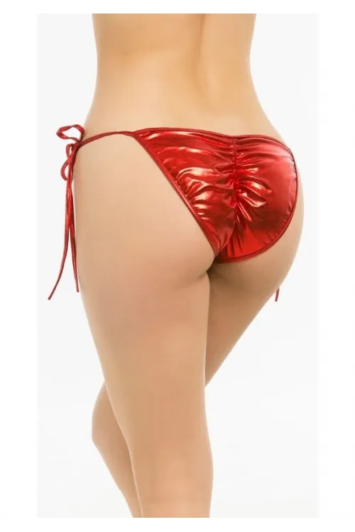 Fantazi Aşk Kırmızısı Seksi Yandan Bağlamalı String - Külot TG270032