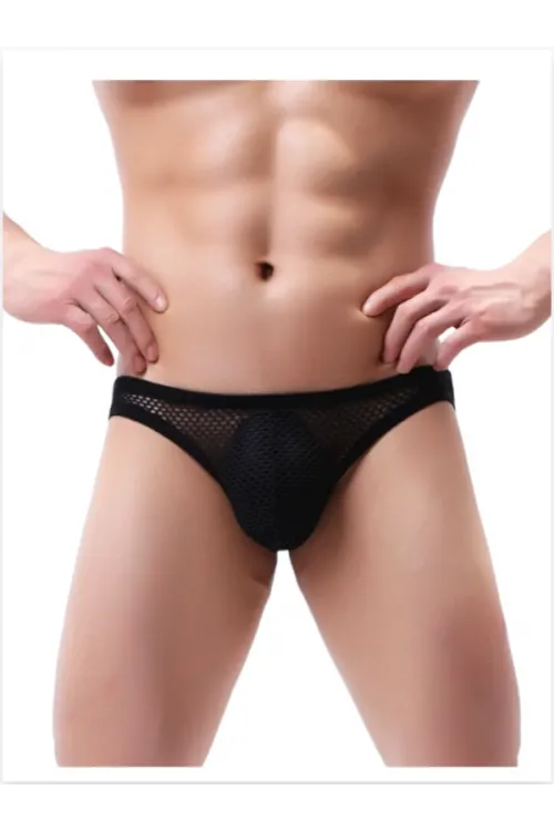 Fantezi Arkası Açık Seksi File Erkek Kilot ( PEDSİZ ) TG2710130
