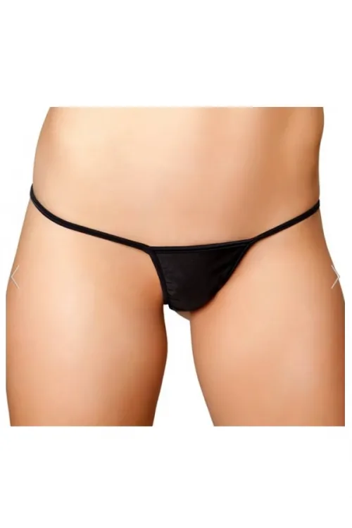 Fantezi Siyah Lame String Tanga TG271288
