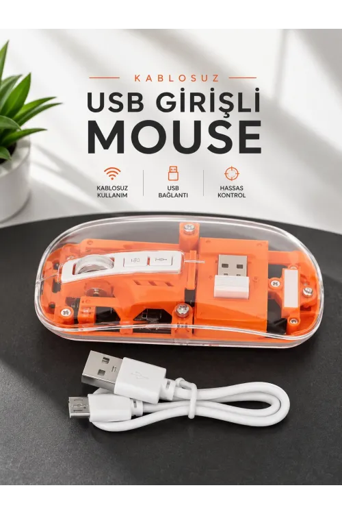 Fare Mouse Çift Modlu Kablosuz Bağlantılı 2.4ghz Destekli