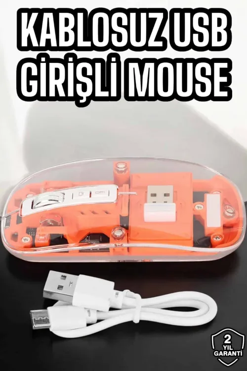 Fare Mouse Çift Modlu Kablosuz Bağlantılı 2.4ghz Destekli