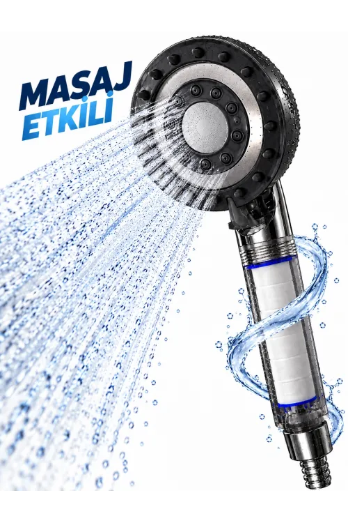 Filtreli Duş Başlığı Masaj Etkili