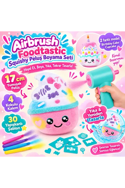 Foodtastic Squishy Peluş Boyama Seti