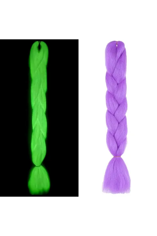 Fosforlu Neon Örgülük Saç Esperer 100 Gr. - Açık Mor