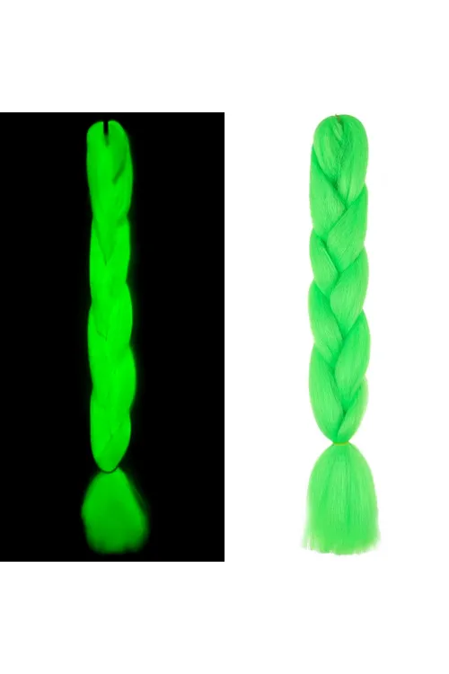 Fosforlu Neon Örgülük Saç Esperer 100 Gr. - Yeşil