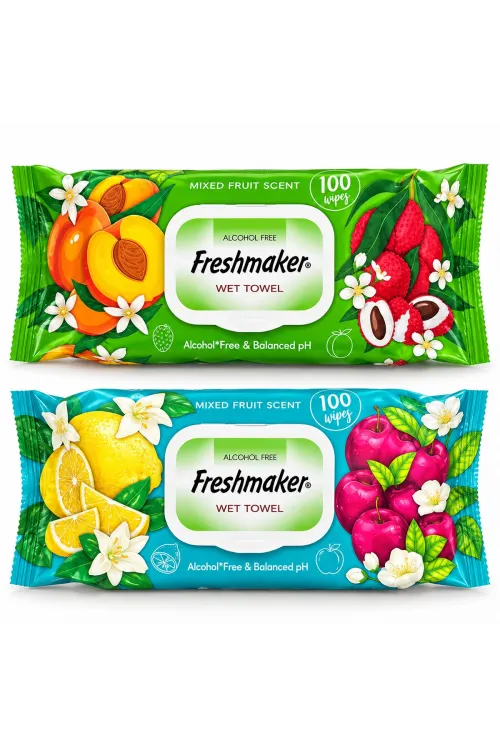 Freshmaker ( 100pcs ) ( Meyveli ) Islak Mendil*24=k