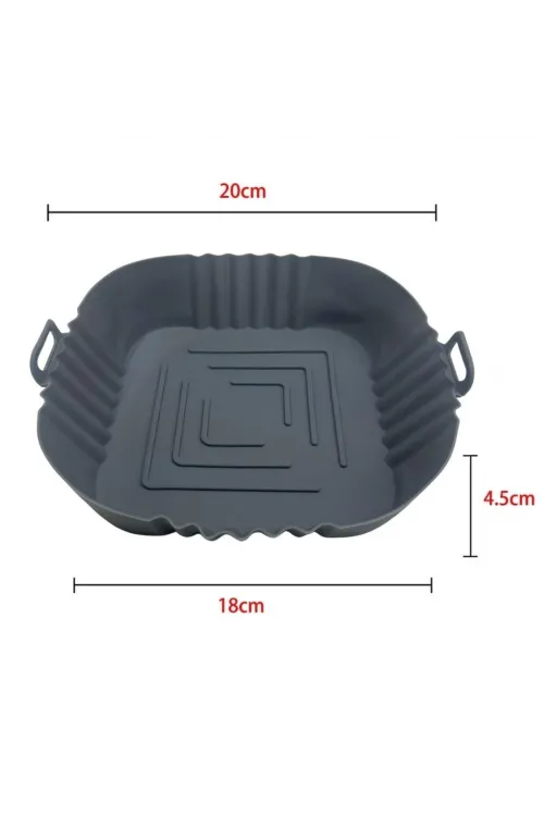 Fritöz Afryer Ve Fırın Silikon Pişirme Matı 20 Cm Kare