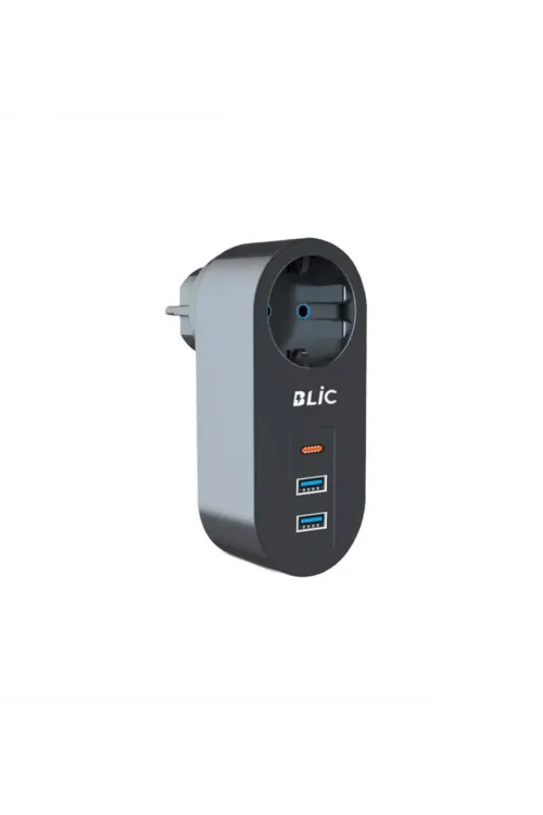 Ftr-07 2xusb 1xtypec Termal Akım Korumalı Isıya Dayanıklı Tekli Priz
