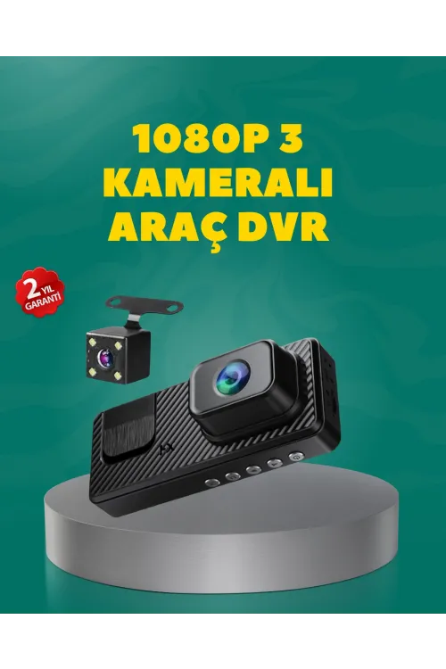 Full Hd 1080p Araç Kamerası | Gece Görüşlü, Döngü Kayıt Ve Geri Görüş