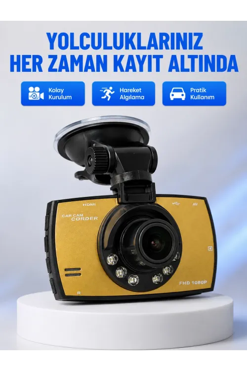 Full Hd Araç Kamerası G Sensor Gece Görüşlü Dash Cam