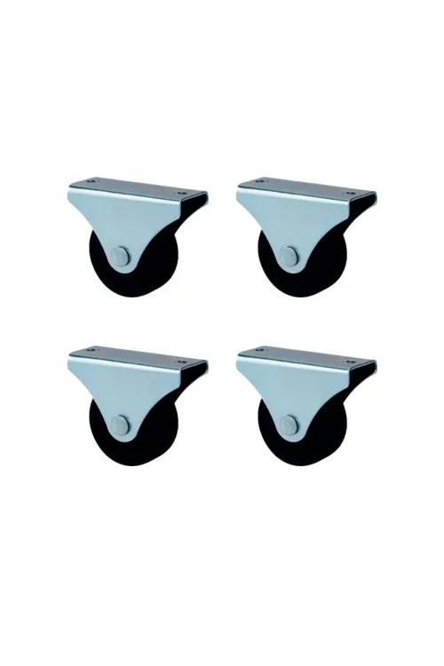 Furç Sabit Teker - 56MM - Siyah HKS231 - 4 Adet