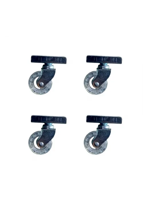 Furç Uzun-Sunta Bilyalı Teker - 20x50 - Şeffaf - 18MM HKS189 - 4 Adet