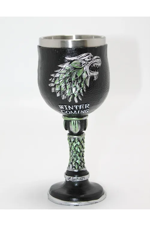 Game Of Thrones House Stark 3D Kabartmalı Çelik Kadeh Bardak